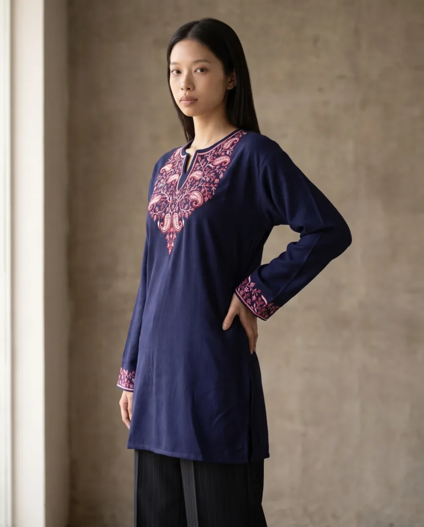 Starlace Embroidered Short Kurti