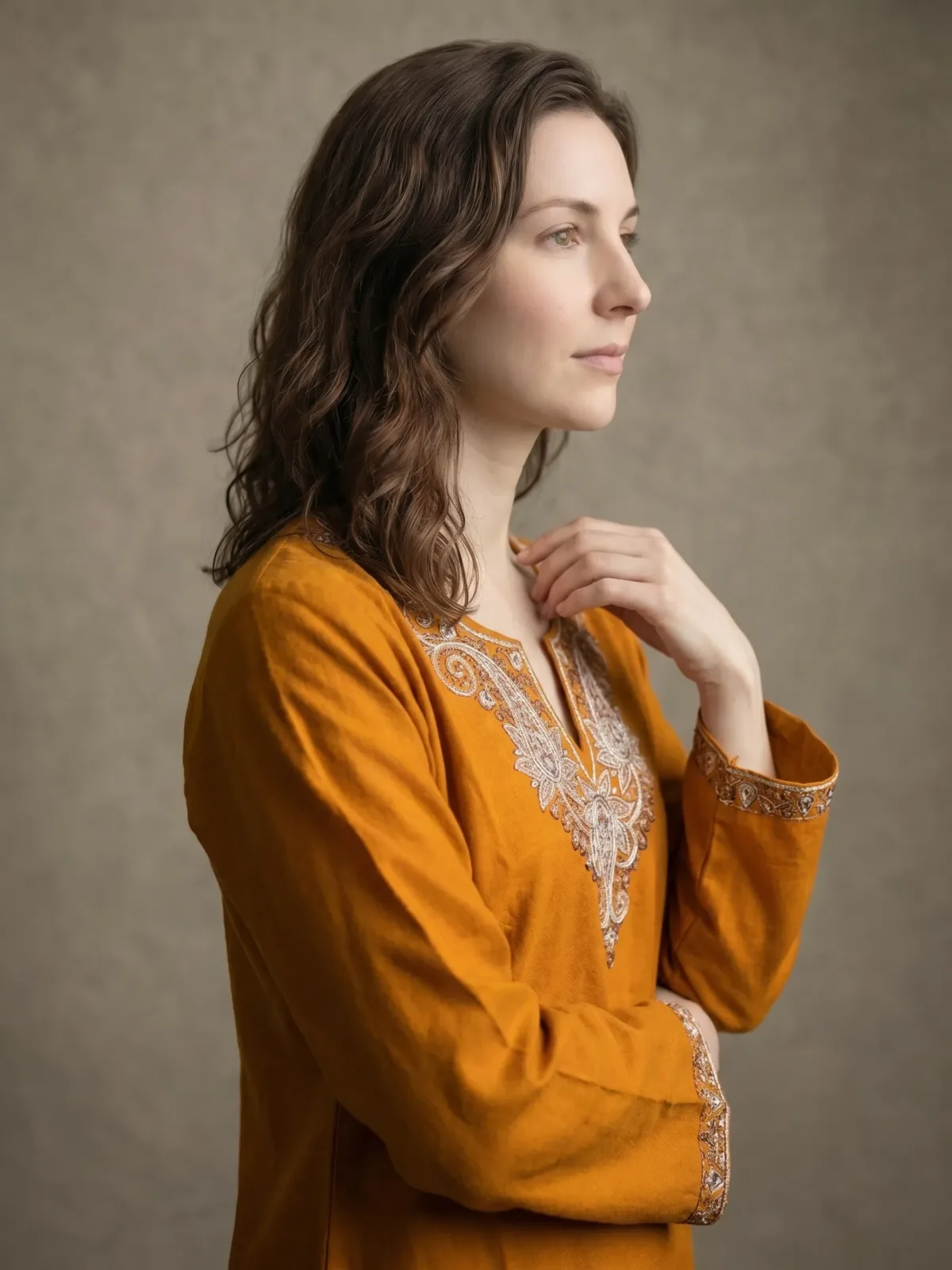 Autumn Crest Kashmiri Short Kurti