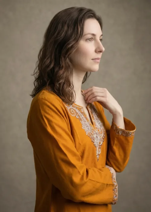 Autumn Crest Kashmiri Short Kurti
