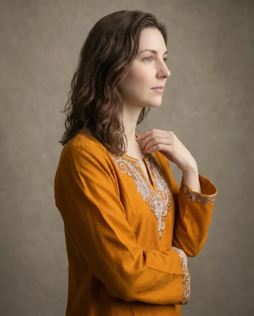 Autumn Crest Kashmiri Short Kurti