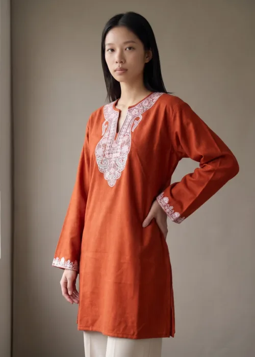 Harvest Whisper Kashmiri Short Kurti