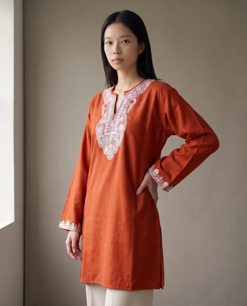 Harvest Whisper Kashmiri Short Kurti