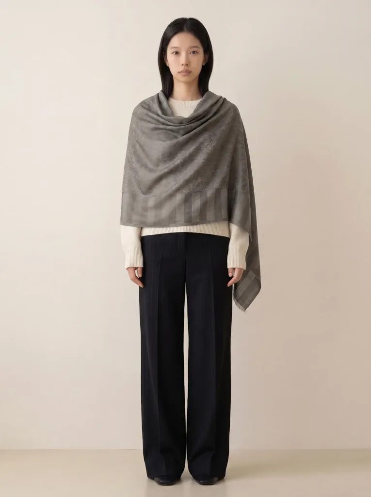 Jacquard Cashmere Scarf