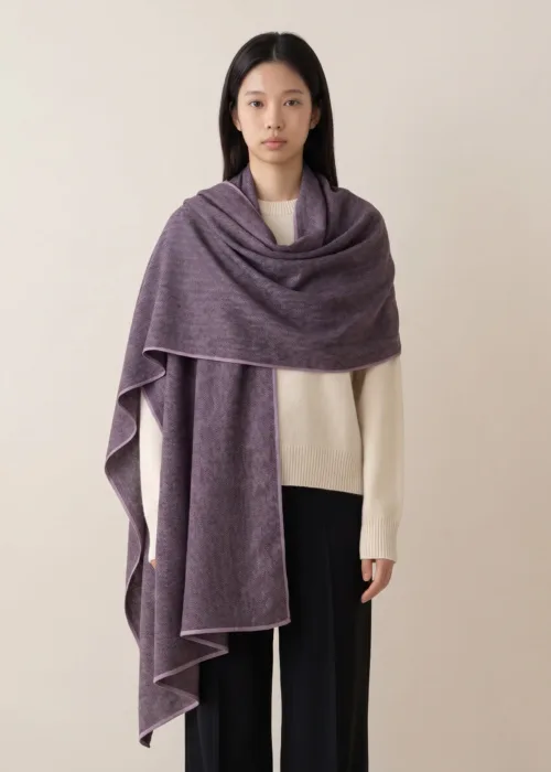 Noir Chevron Scarf