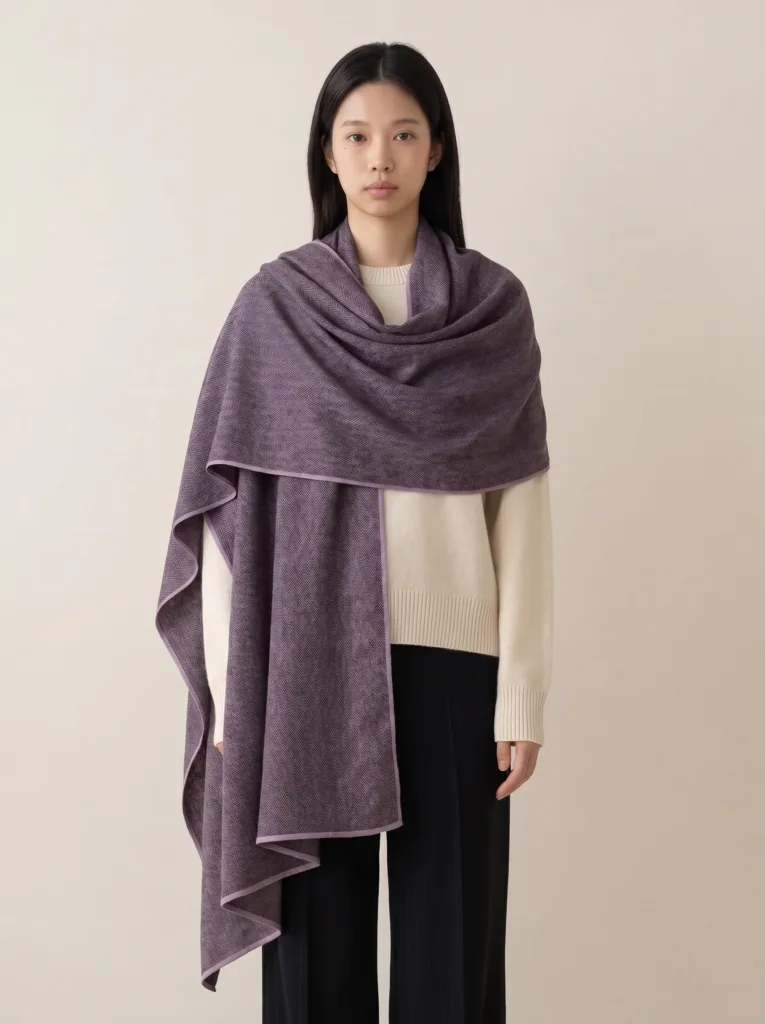 Noir Chevron Scarf
