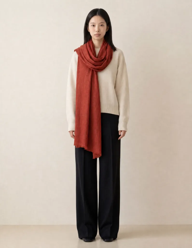 Yemberzal Ruhani Wool Silk Scarf