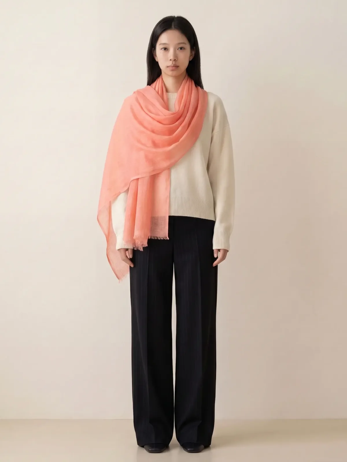Punim Shaam e Kashmir Wool Silk Scarf