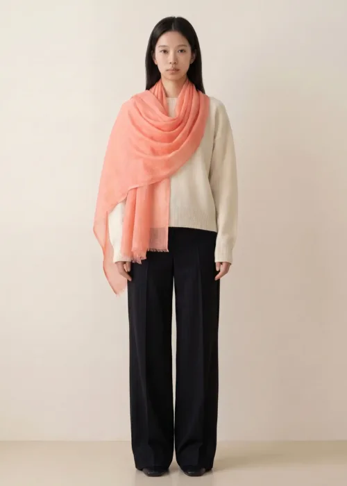 Punim Shaam e Kashmir Wool Silk Scarf
