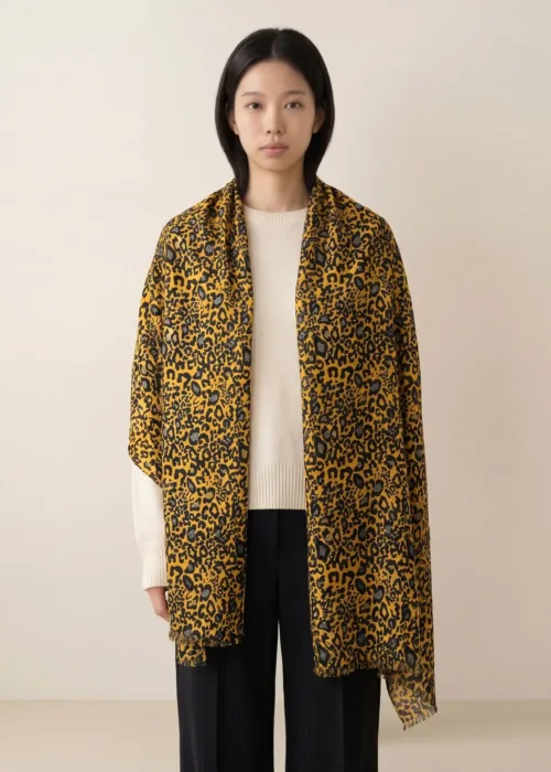 Sosan Kashmiri Wool Silk Scarf
