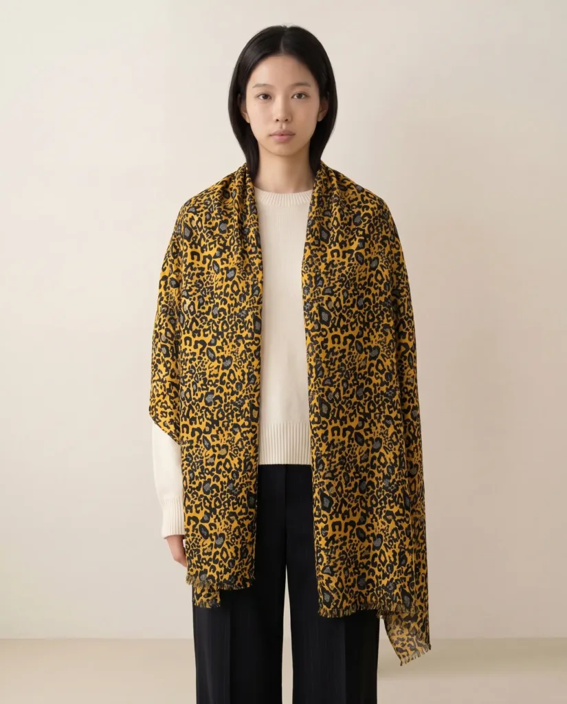Sosan Kashmiri Wool Silk Scarf