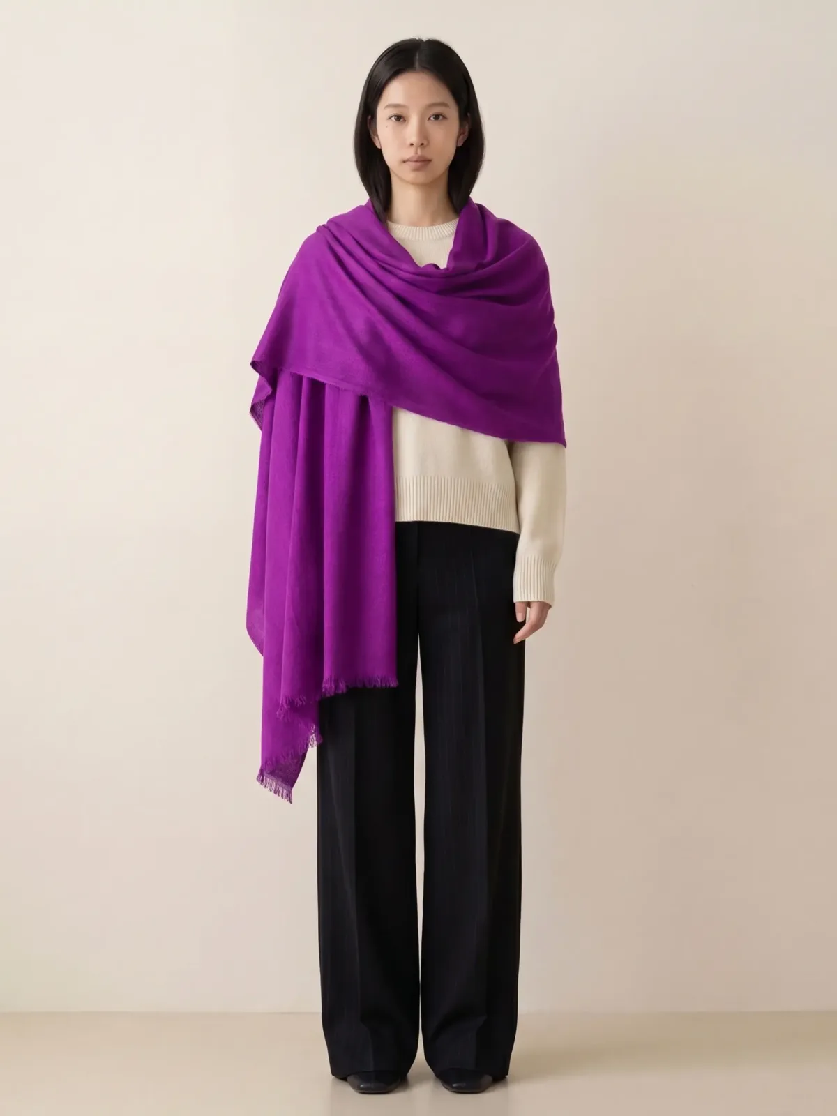 Heritage Pashmina® Shaan-e-Violet Pashmina Scarf