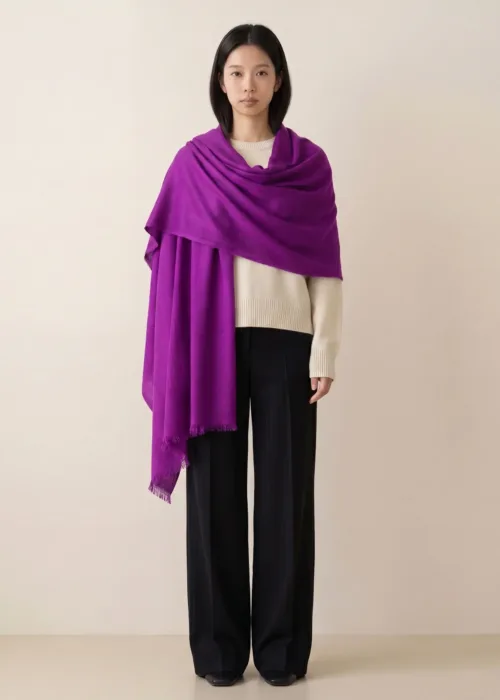 Heritage Pashmina® Shaan-e-Violet Pashmina Scarf