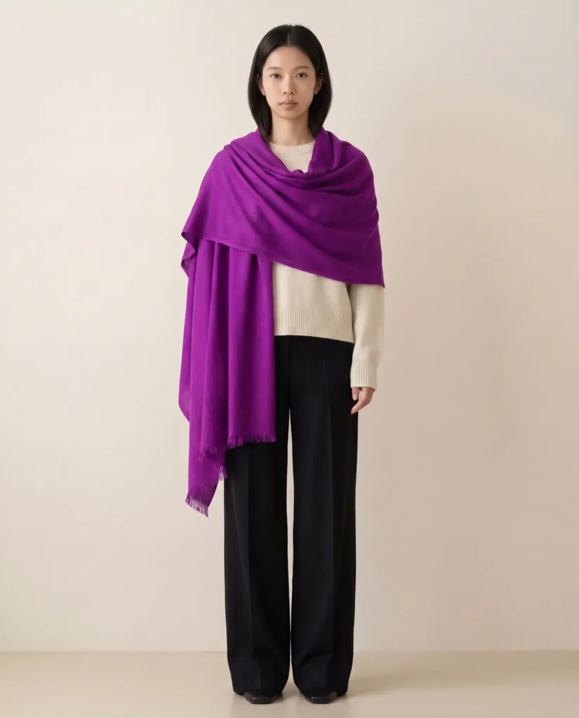 Heritage Pashmina® Shaan-e-Violet Pashmina Scarf