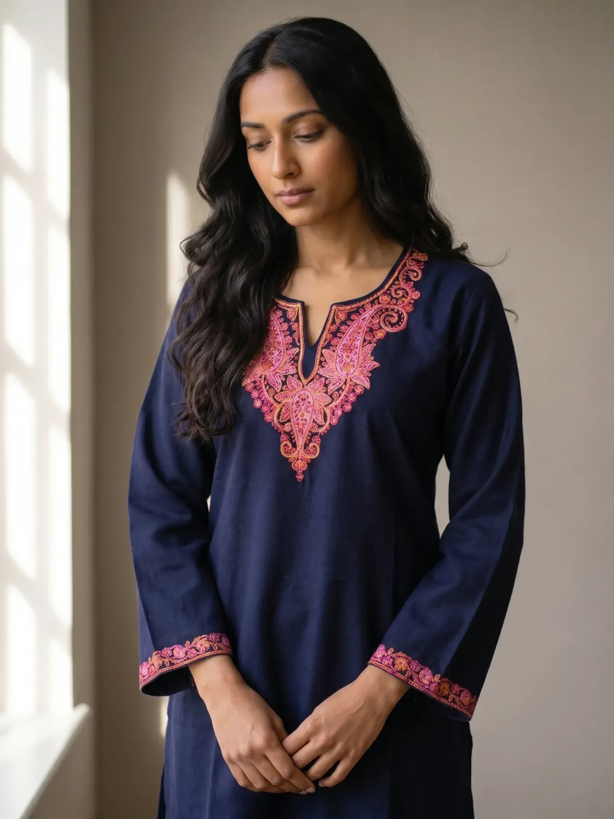 Lunara Kashmiri Short Kurti