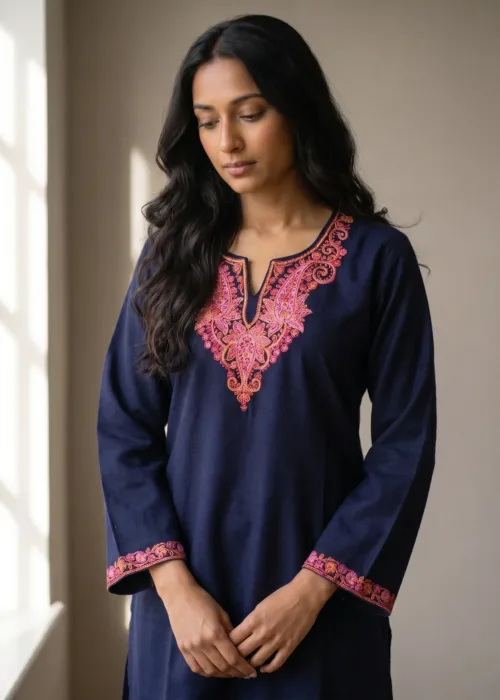 Lunara Kashmiri Short Kurti