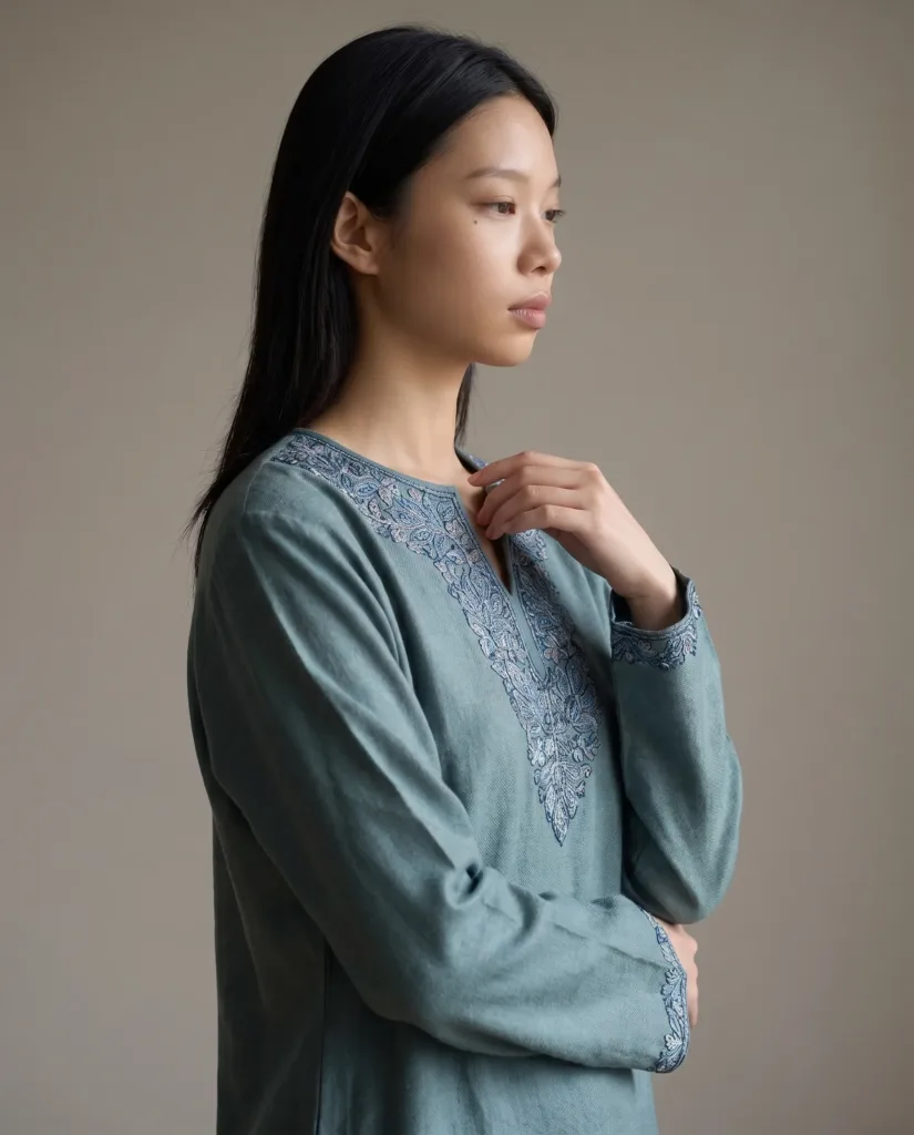 Mistleaf Kashmiri Short Kurti