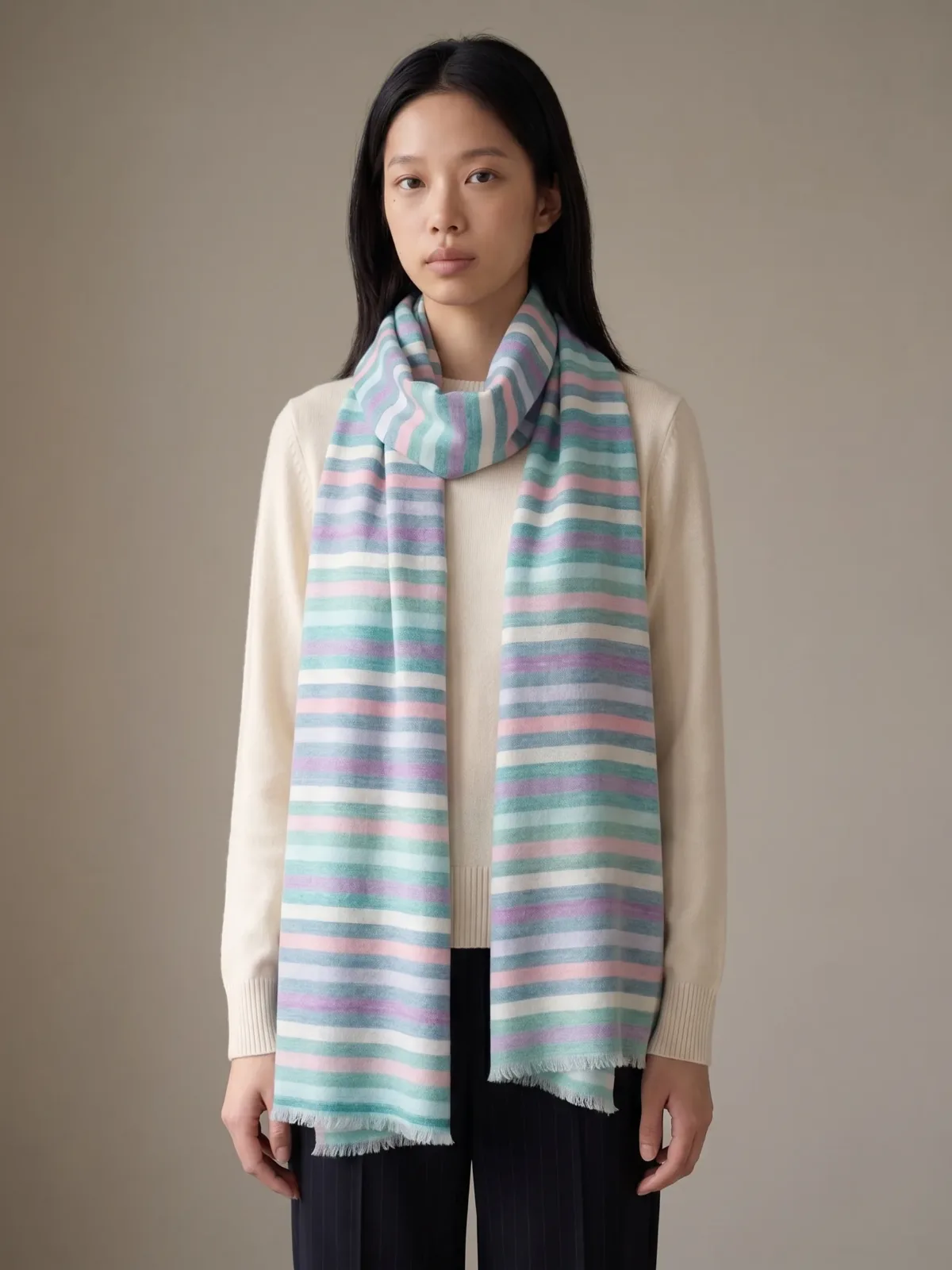 PastelStripes Scarf