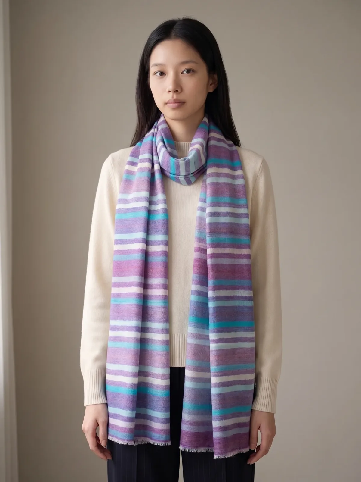 PastelStripes Scarf