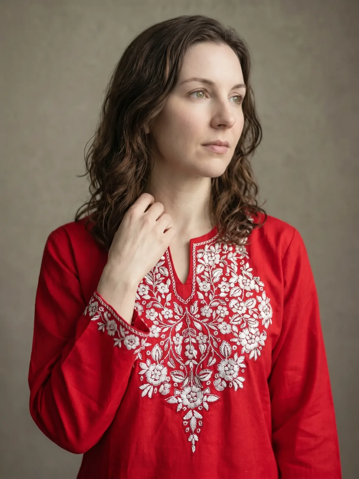 Silkflora Kashmiri Short Kurti
