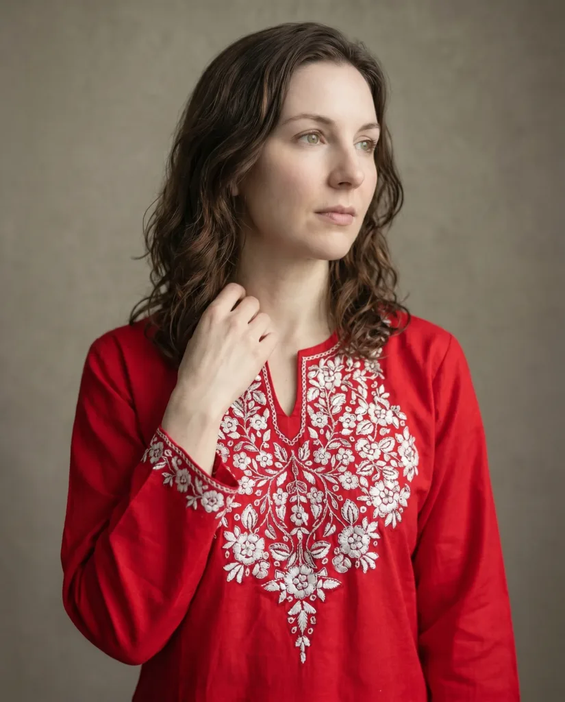 Silkflora Kashmiri Short Kurti