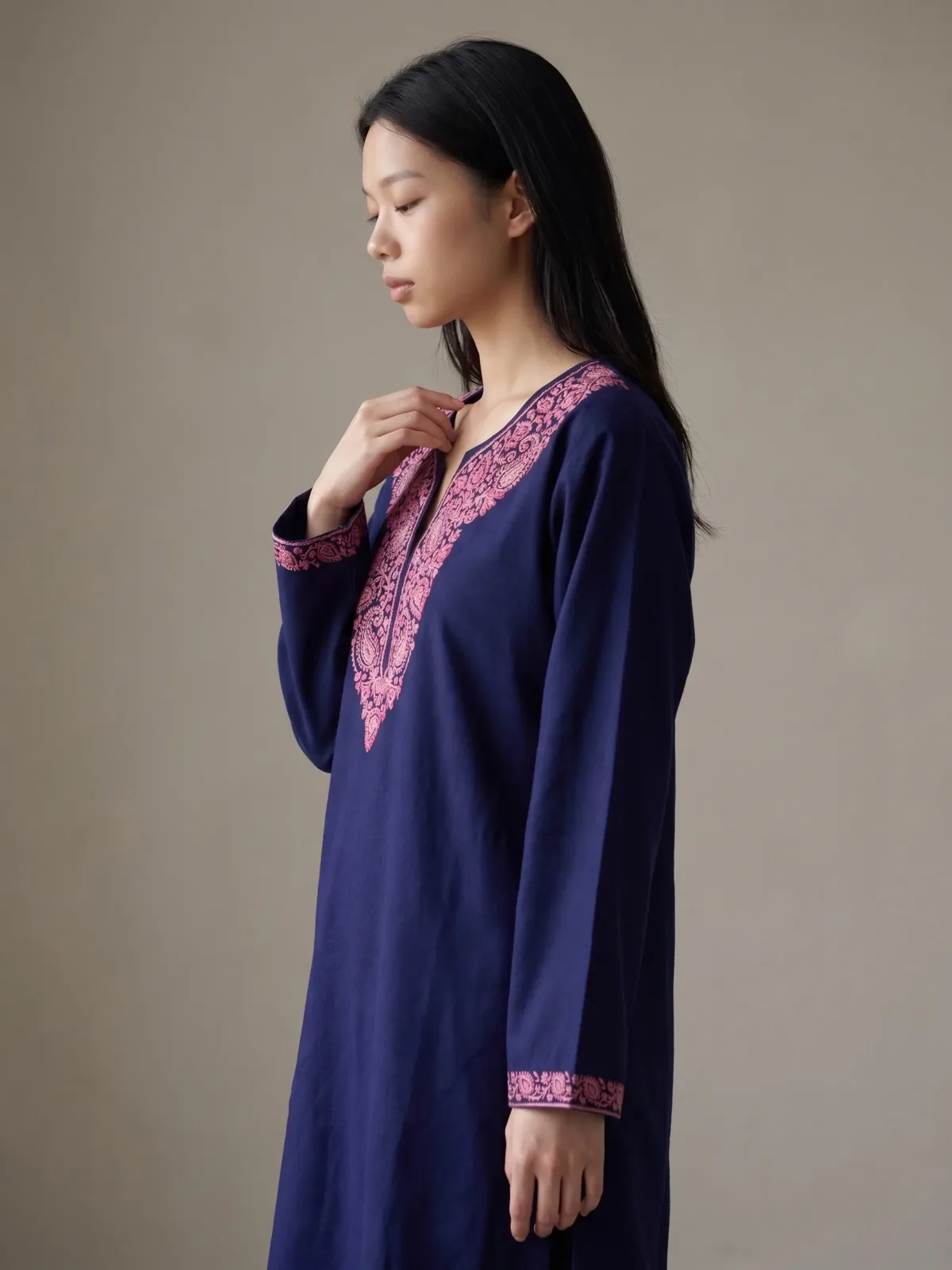 Twilight Paisley Kashmiri Kurti