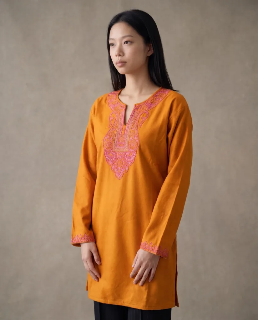 Zarin Petal Kashmiri Short Kurti