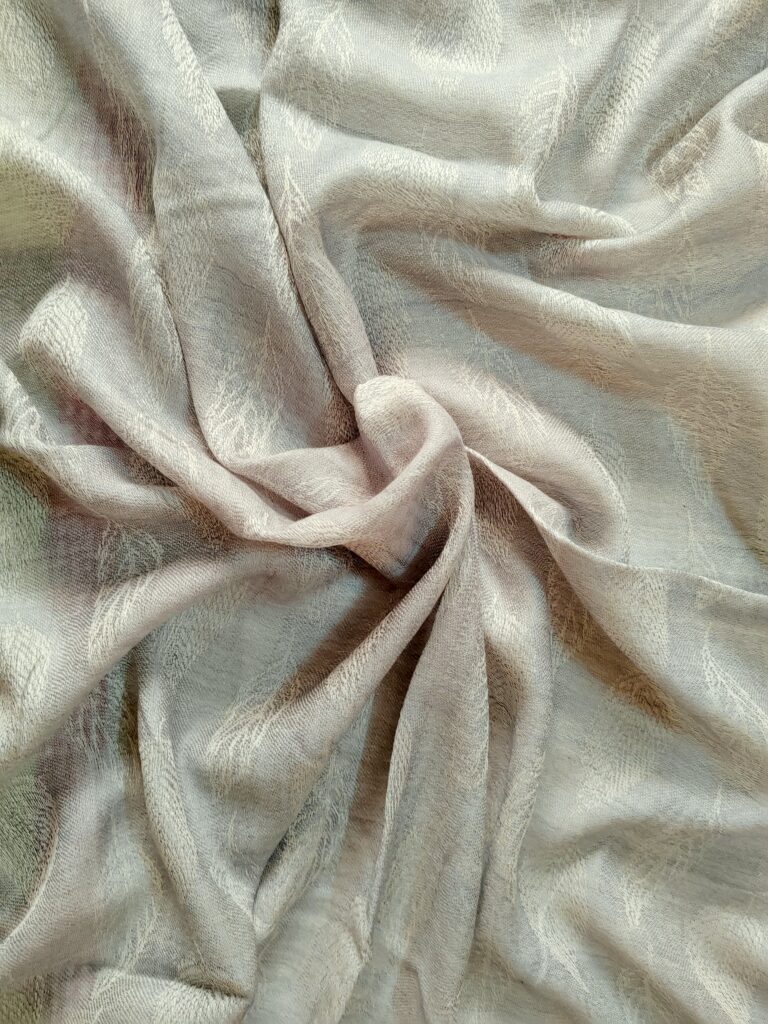 Mehtaab Jacquard Merino Silk Scarf