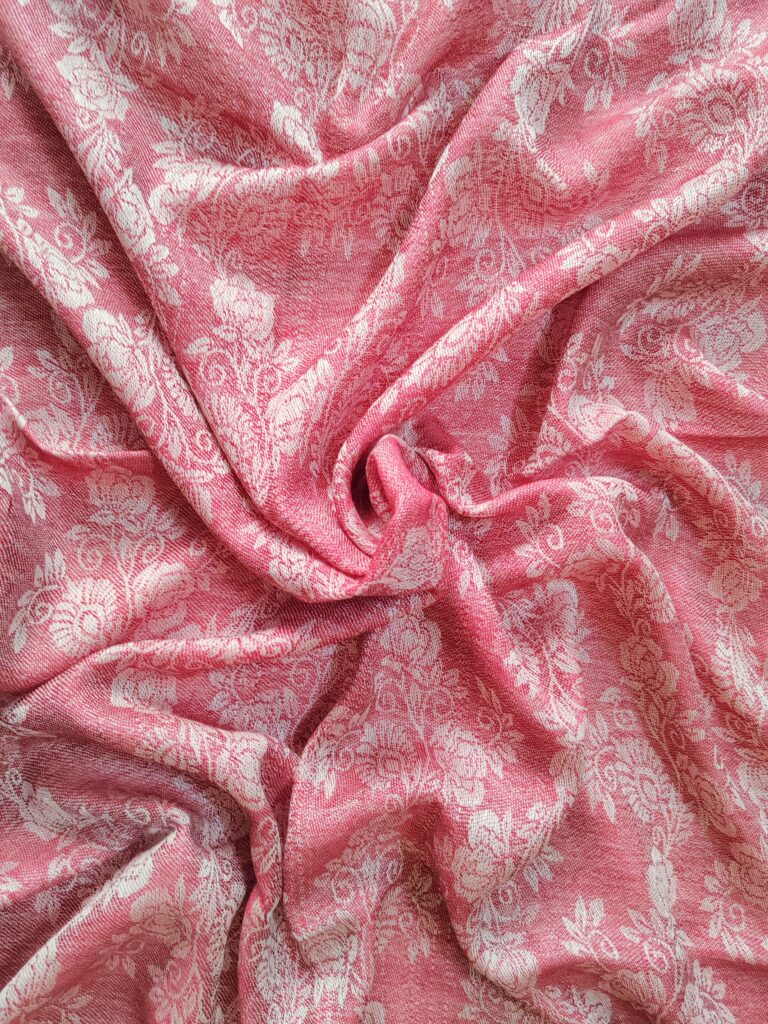Surkhposh Jacquard Merino Silk Scarf