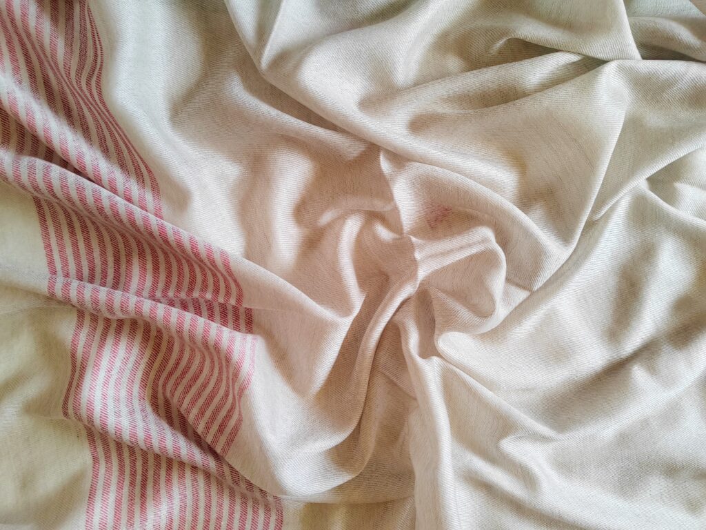 Gul-e-Reth Striped Merino Silk Scarf