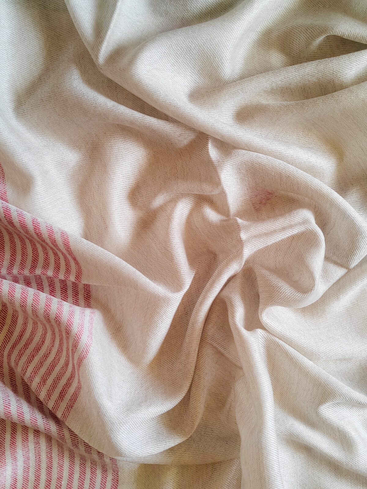 Gul-e-Reth Striped Merino Silk Scarf