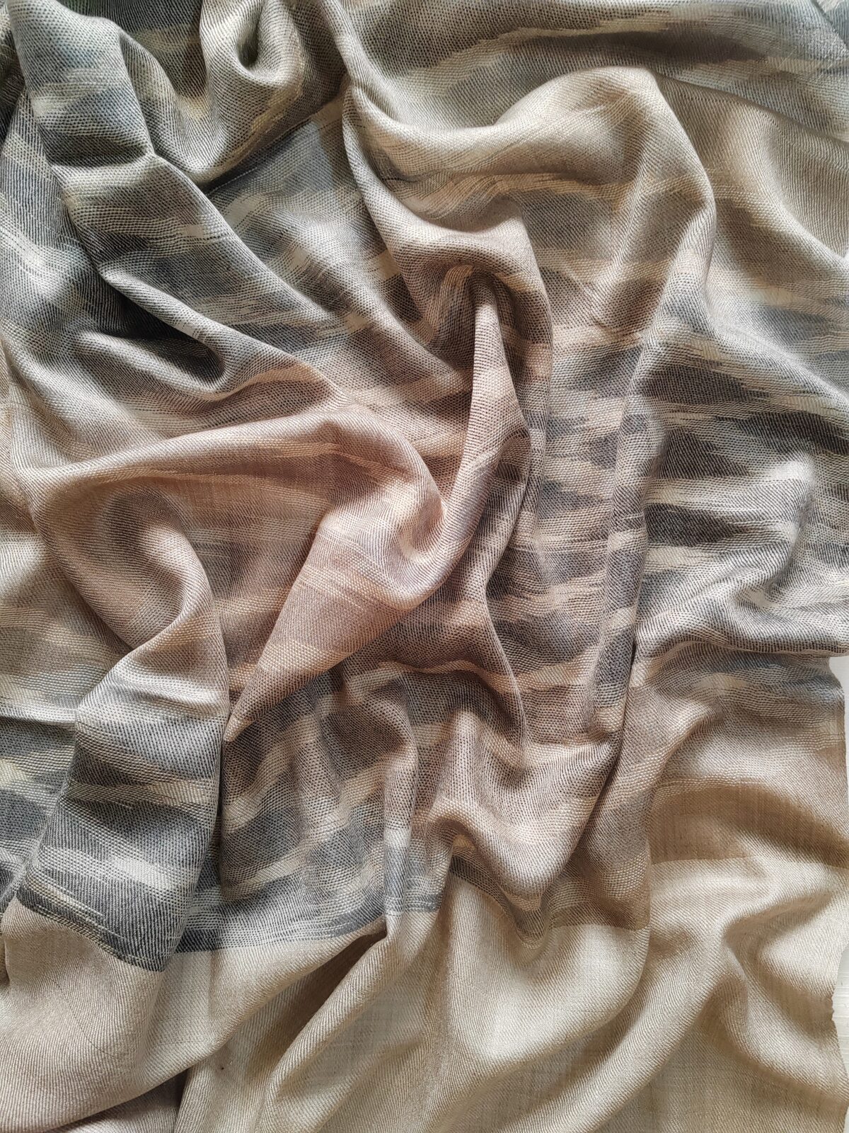 Driftwood Ikat Men's Shawl