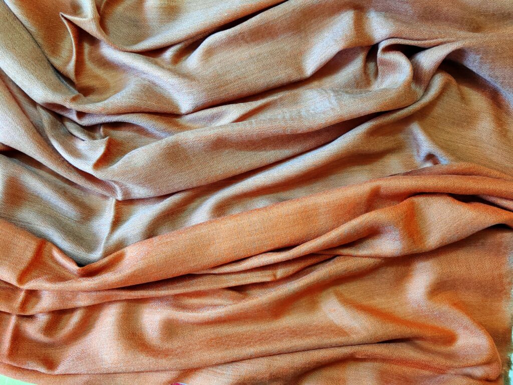 Reversible Aatish e Kashmir Merino Silk Scarf