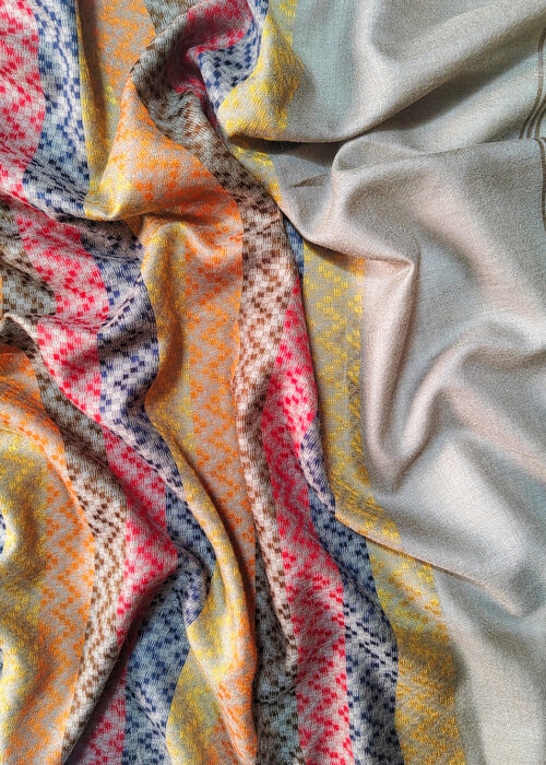 Wildflower Pashmina Kani Scarf