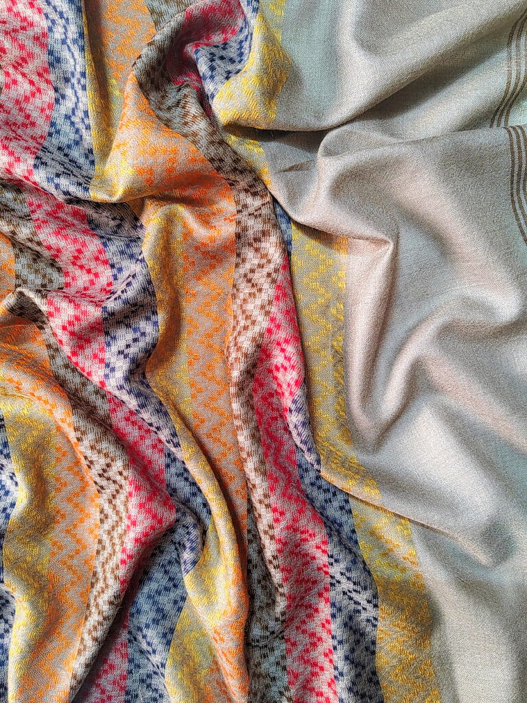 Wildflower Pashmina Kani Scarf