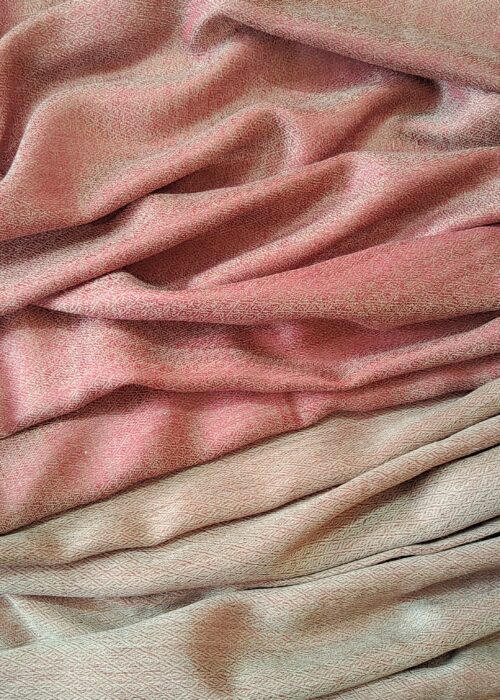 Reversible Gulefam Merino Silk Scarf
