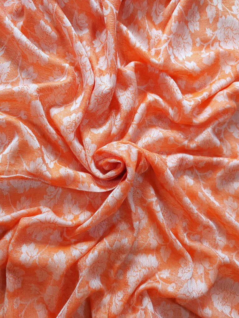 Sang-e-Marjaan Jacquard Merino Silk Scarf
