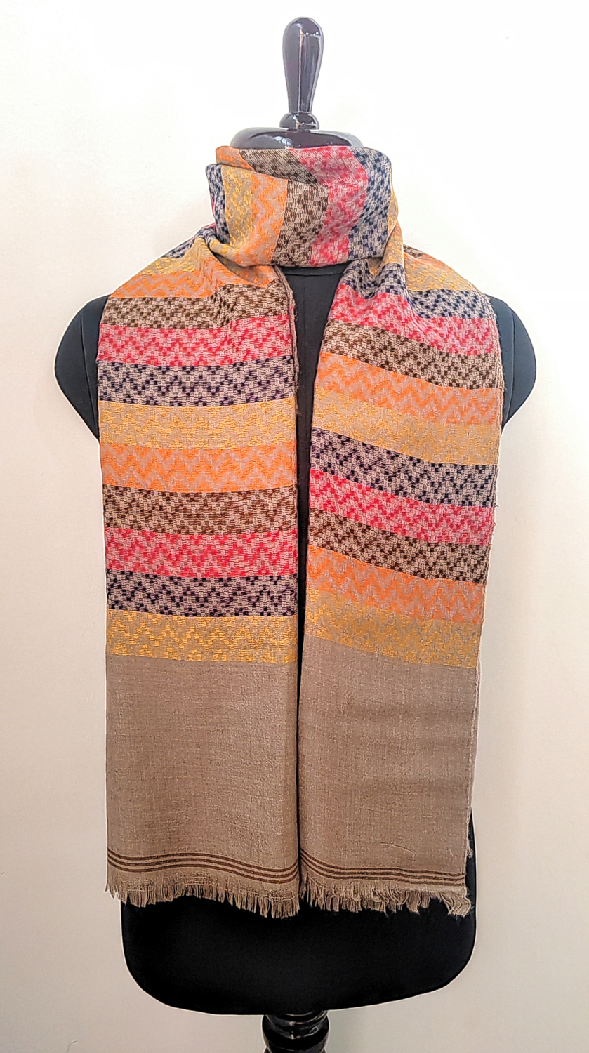 Wildflower Pashmina Kani Scarf