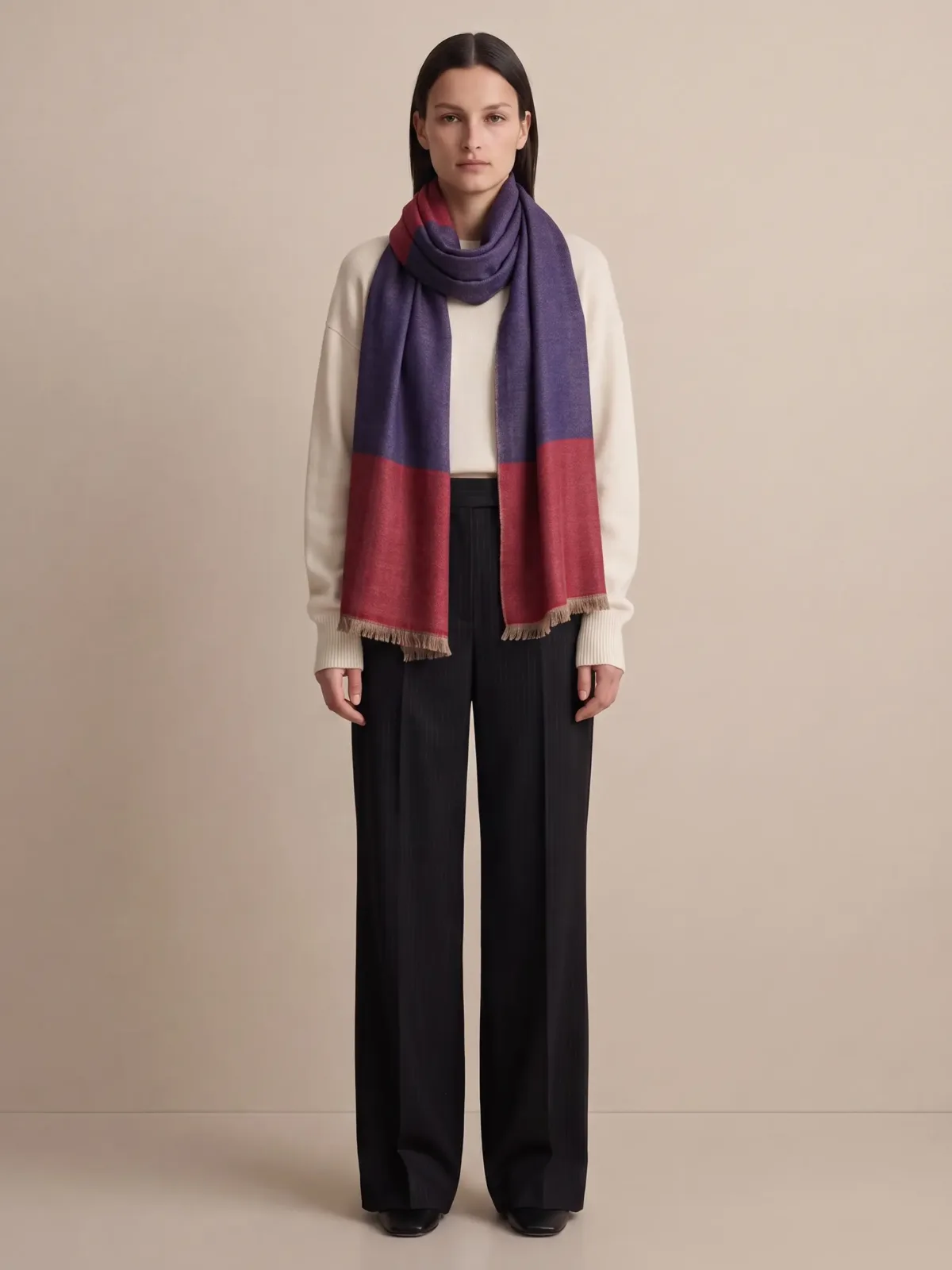 Heritage Pashmina® Shabnam Ember Handwoven Scarf