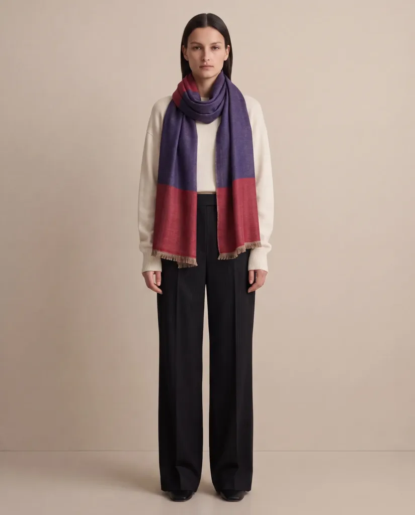 Heritage Pashmina® Shabnam Ember Handwoven Scarf