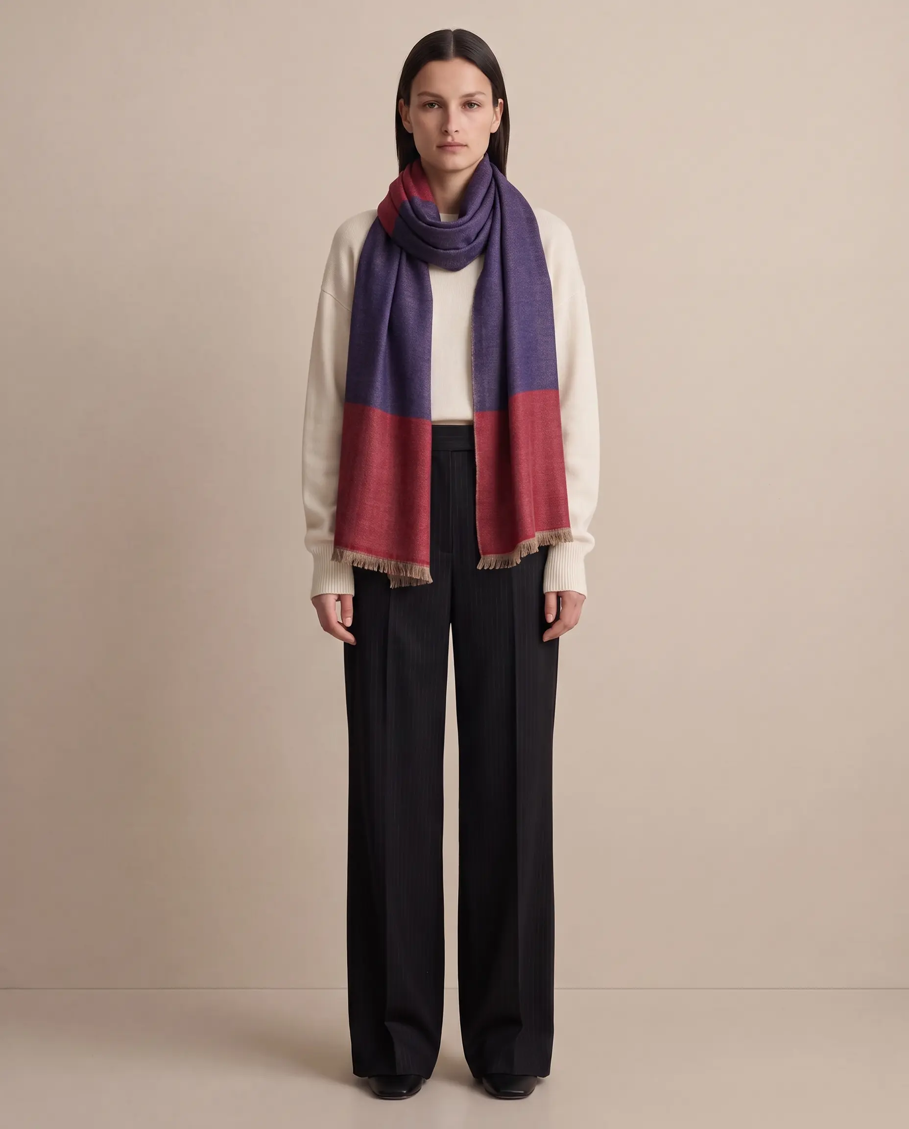 Heritage Pashmina® Shabnam Ember Handwoven Scarf