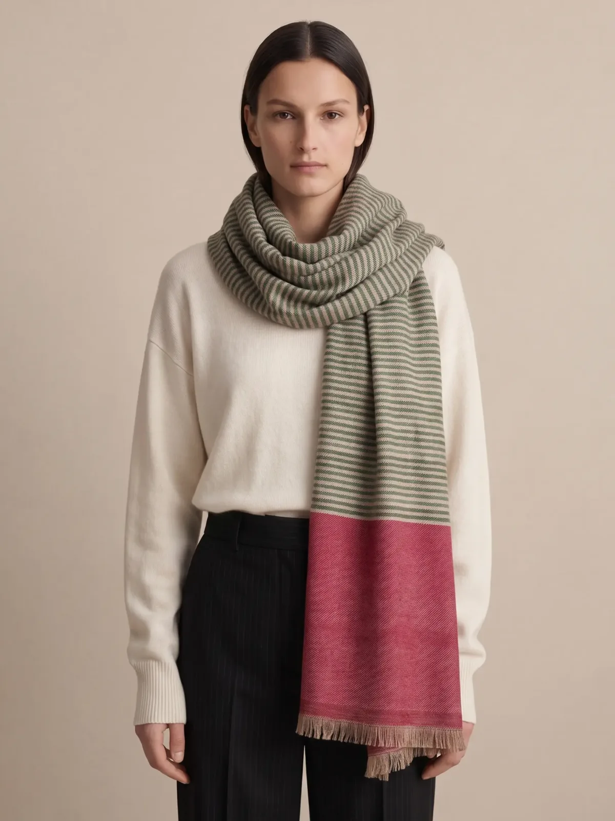 Heritage Pashmina® Gulnaar Meadowline Handwoven Scarf