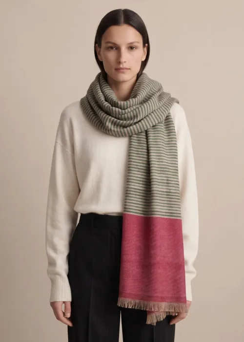 Heritage Pashmina® Gulnaar Meadowline Handwoven Scarf