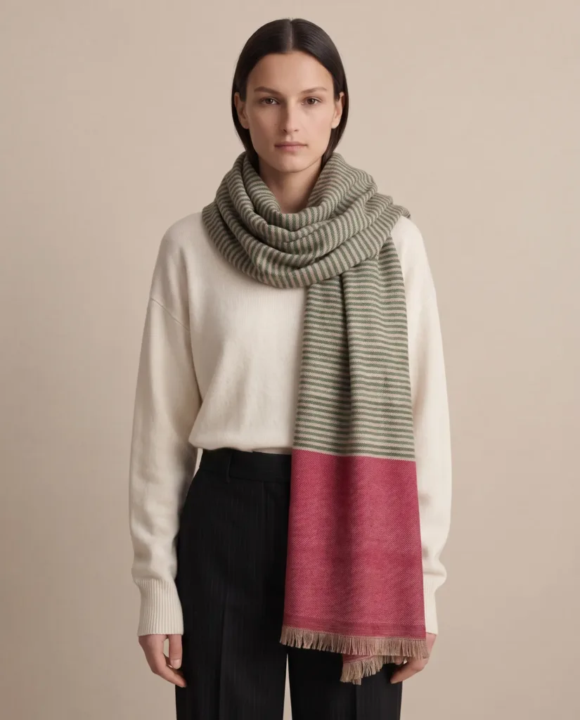 Heritage Pashmina® Gulnaar Meadowline Handwoven Scarf