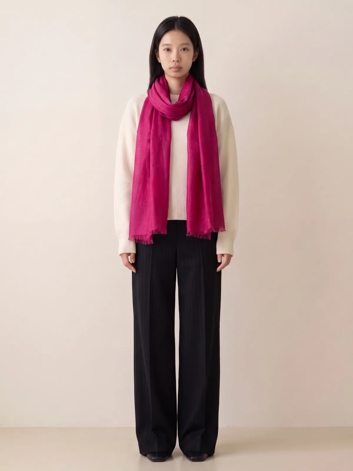 Jacquard Veil Scarf