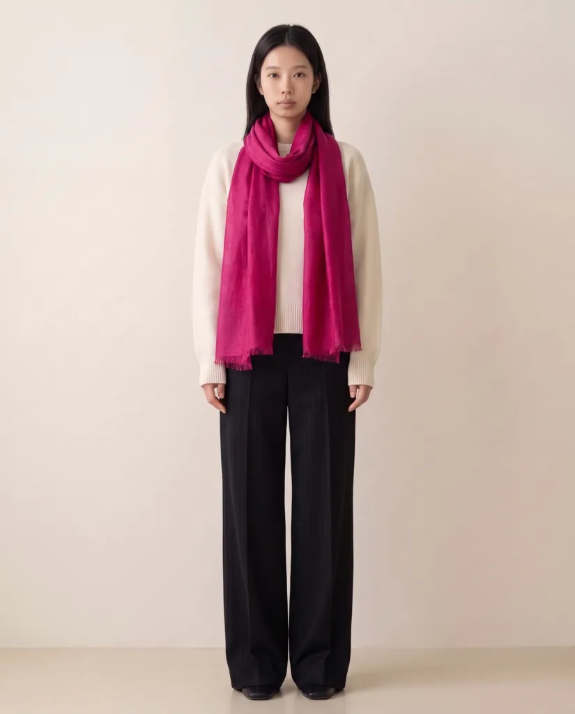 Jacquard Veil Scarf