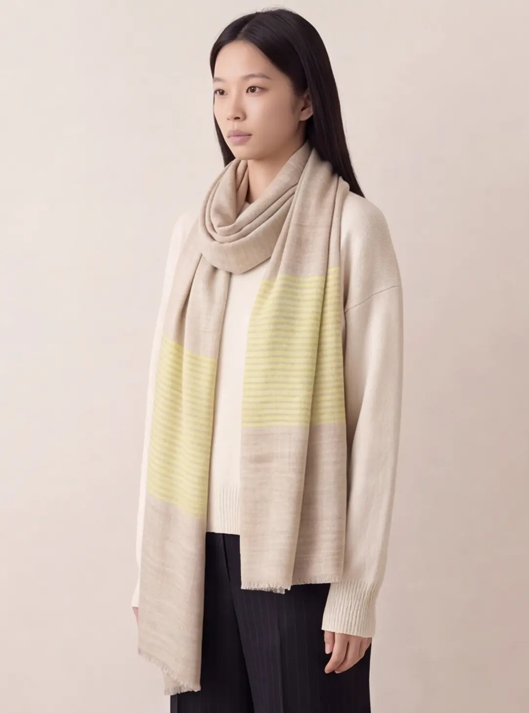 Wan Posh Wool Silk Scarf