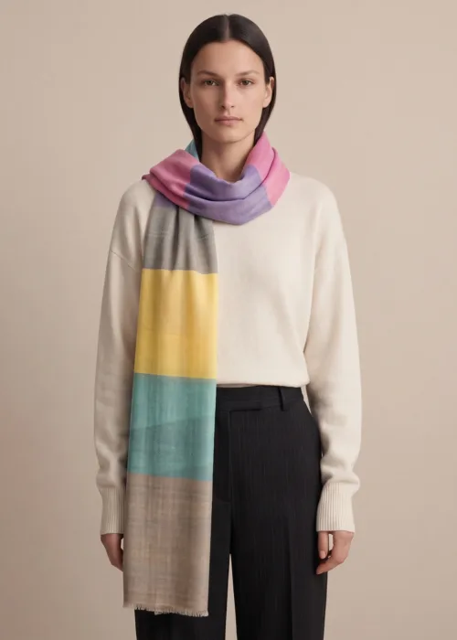 Rang Mahal Wool Silk Scarf