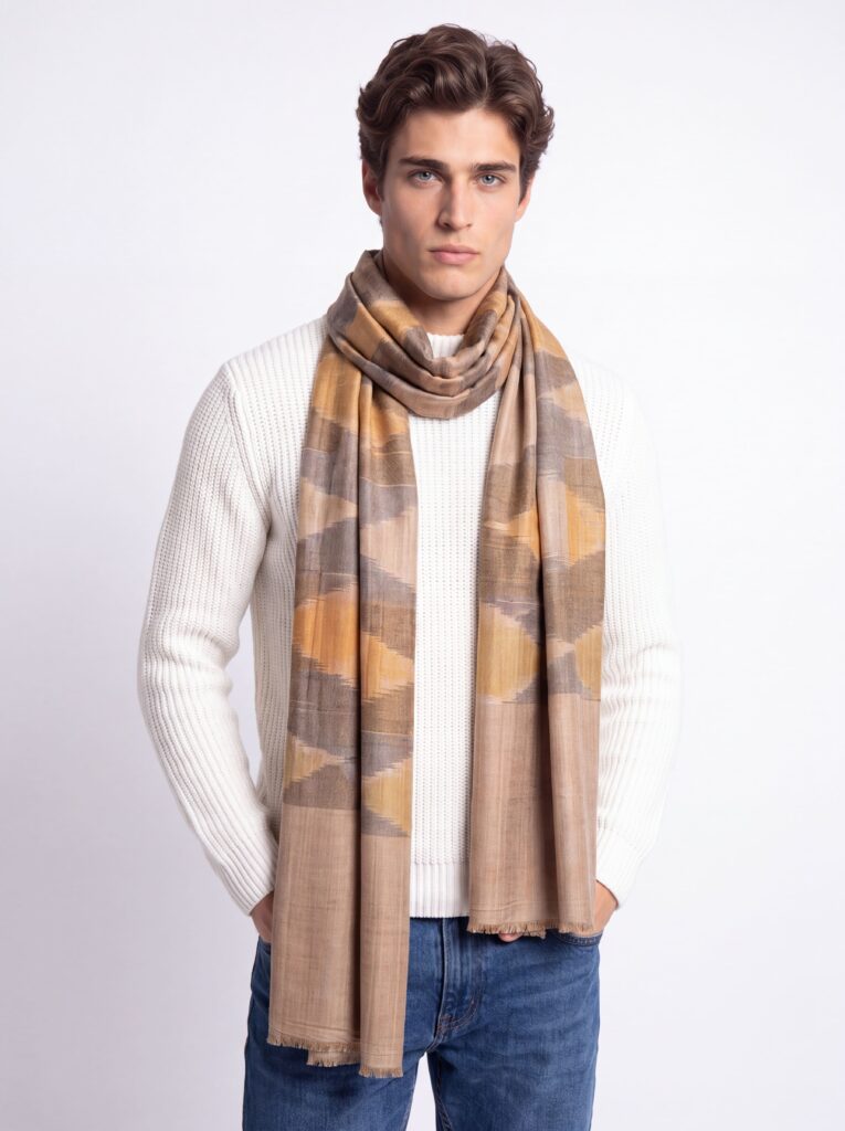 Dune Ikat Men's Shawl