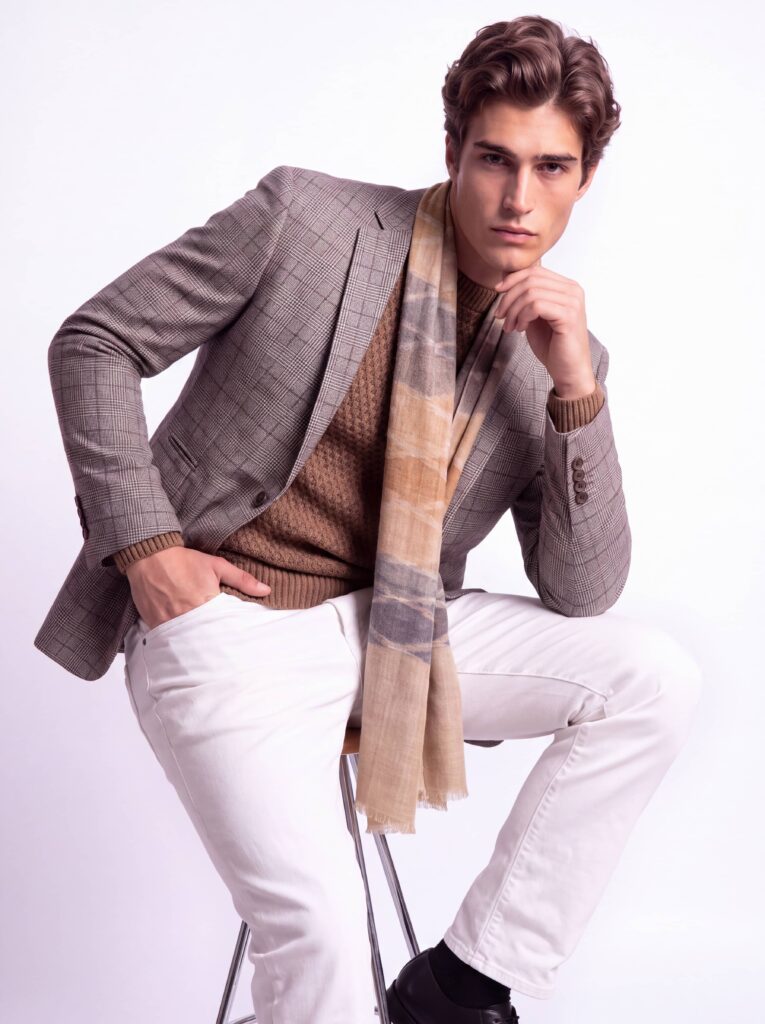 Shoreline Ikat Men's Shawl