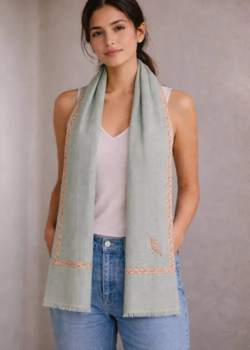 Ruhani Kashmiri Super Wool Scarf